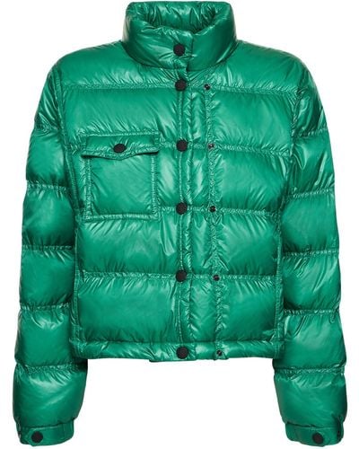 3 MONCLER GRENOBLE Recycled Micro Ripstop Down Jacket - Green