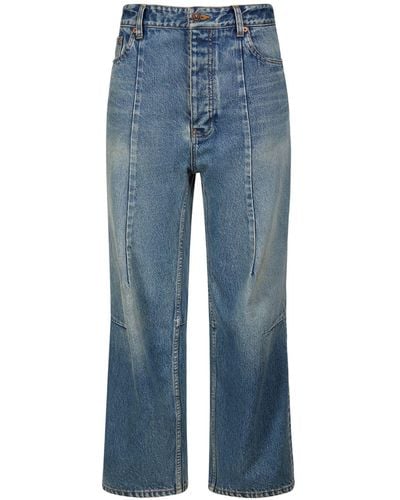 Balenciaga Jeans Aus Japanischem Bio-baumwolldenim - Blau