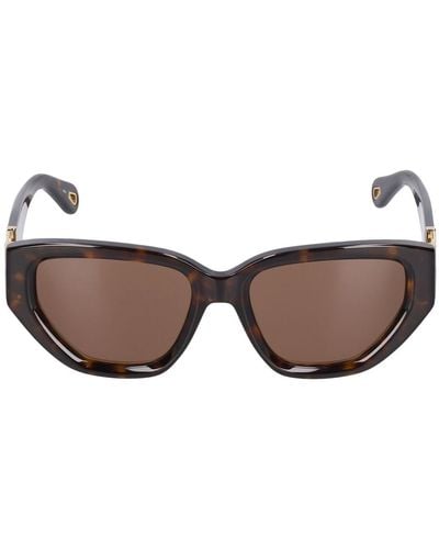 Chloé Marcie Cat-eye Bio-acetate Sunglasses - Brown