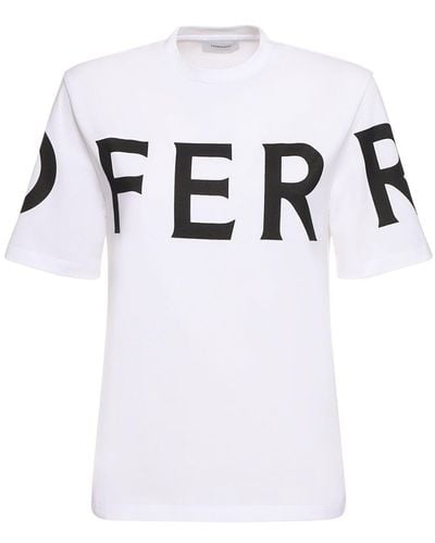 Ferragamo コットンジャージーtシャツ - ホワイト