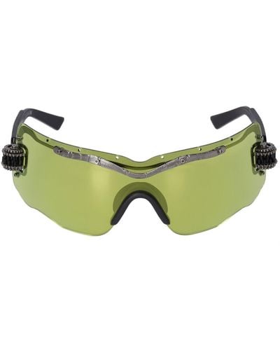 Kuboraum Maskensonnenbrille Aus Metall "e15" - Grün