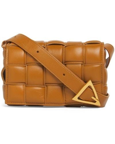 Bottega Veneta Leather Shoulder Bag - Brown