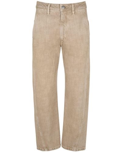Lemaire Straight Cotton Jeans - Natural