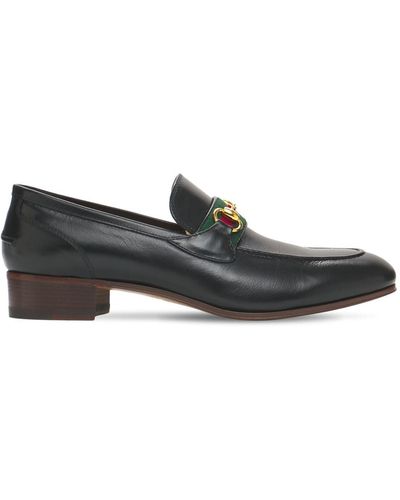 Gucci Horsebit Leather Loafers - Gray