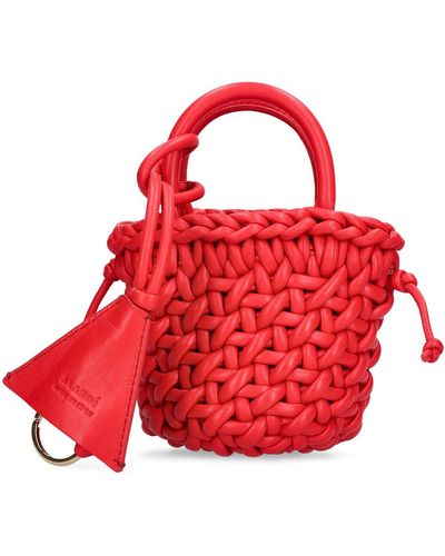 Alanui Mini Icon Leather Tote Bag - Red