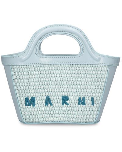 Marni Mikro Handtasche "tropicalia Summer" - Blau