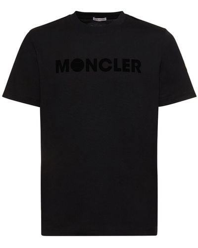 Moncler コットンジャージーtシャツ - ブラック