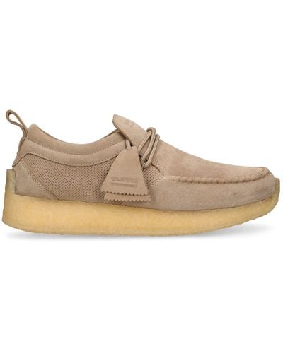 Clarks Maycliffe Suede Lace-Up Shoes - Brown