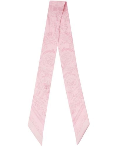 Versace Bandeauschal Aus Seidentwill - Pink