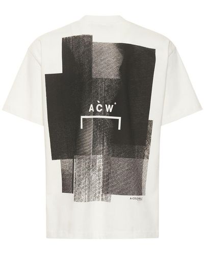 A_COLD_WALL* T-shirt Aus Baumwolljersey Mit Graphischem Druck - Grau