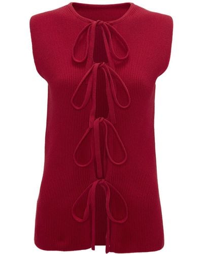 JW Anderson Bow Tie Top - Red