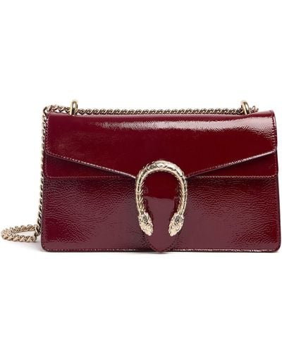 Gucci Dionysus Leather Shoulder Bag - Red
