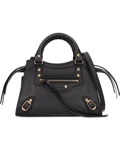 Balenciaga Mini Neo Classic City Leather Bag - Black