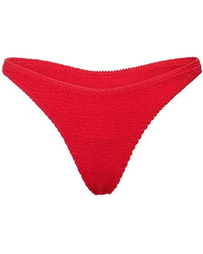 Bondeye Sinner Seersucker Bikini Bottoms - Red