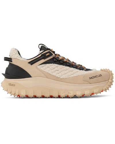 Moncler Sneakers trailgrip de pelo sintético y piel - Neutro