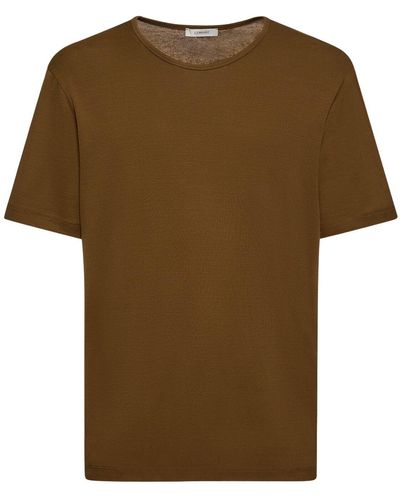 Lemaire コットンジャージーtシャツ - ブラウン