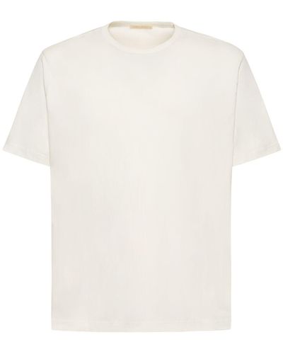 Our Legacy Camiseta de algodón jersey - Blanco