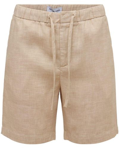 Frescobol Carioca Felipe Linen & Cotton Shorts - Natural