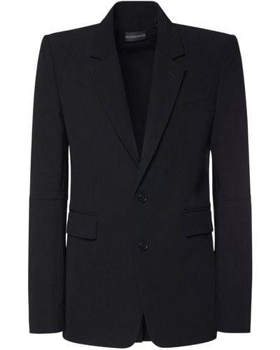 Ann Demeulemeester Nathan Tailored Wool & Viscose Jacket - Black