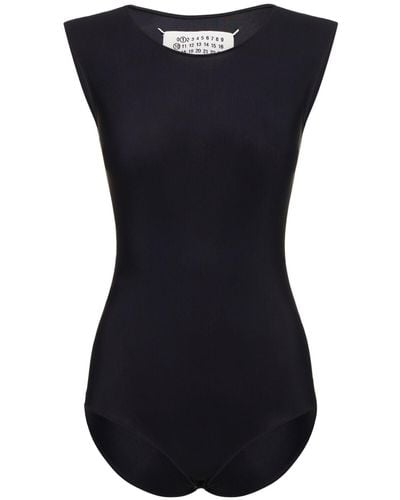 Maison Margiela Stretch Jersey Bodysuit - Black