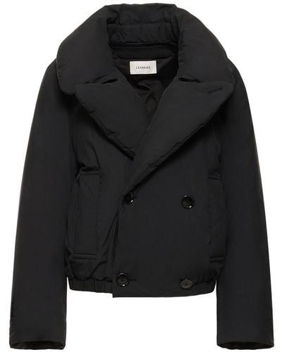 Lemaire Cotton Caban Puffer Jacket - Black
