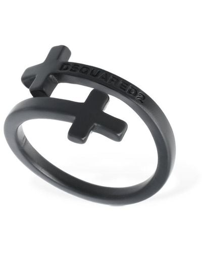 DSquared² Jesus Thin Ring - Metallic