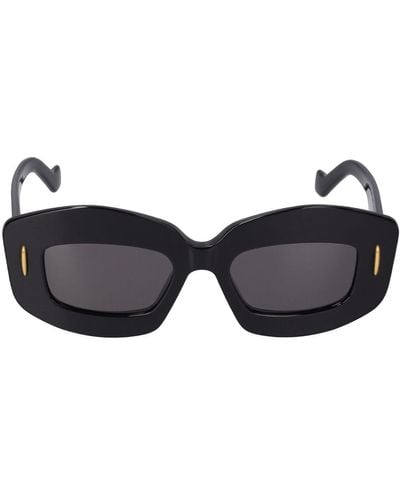 Loewe Chunky Anagram Acetate Sunglasses - Black