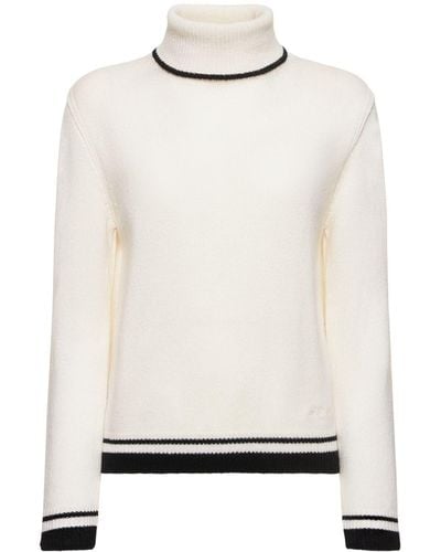 MSGM All Over Heart Printed Turtle Neck T-shirt women - Glamood Outlet
