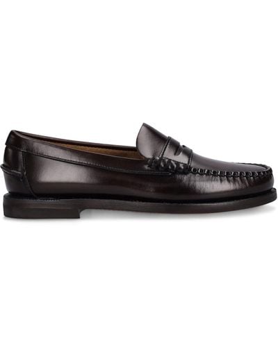 Sebago 20Mm Classic Dan Smooth Leather Loafers - Black