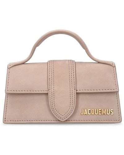 Jacquemus Le Bambino Nubuk Top Handle Bag - Pink