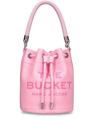 Marc Jacobs Bolso the bucket de piel - Rosa