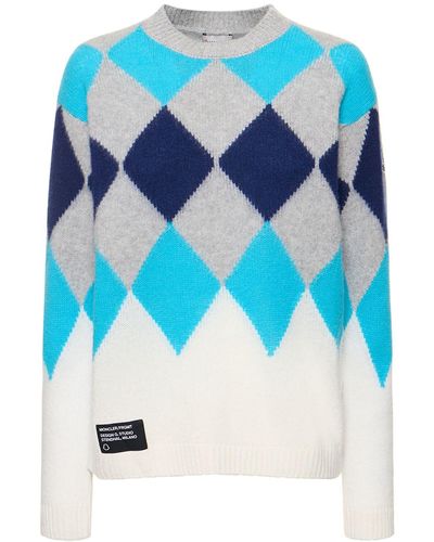 Moncler Genius Suéter de lana y cashmere - Azul