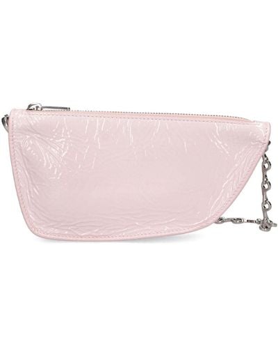 Burberry Ls Micro Shield Sling Leather Bag - Pink