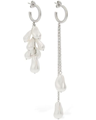 Isabel Marant Charming Pendant Earrings - White