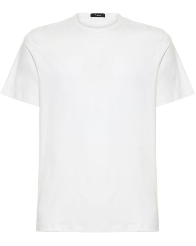 Theory Cotton Luxe S/S T-Shirt - White