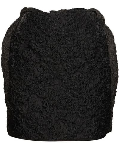 Cecilie Bahnsen Minifalda con lazo - Negro