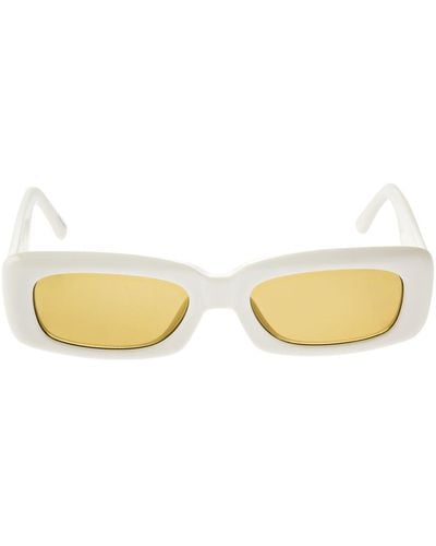 The Attico Eckige Sonnenbrille Aus Acetat "mini Marfa" - Mettallic