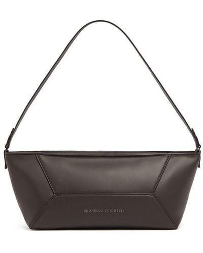 Brunello Cucinelli Softy Leather Shoulder Bag - Multicolour