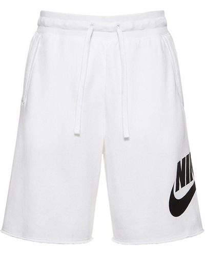 Nike Short en tissu éponge - Blanc