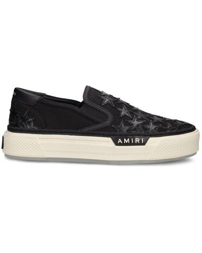 Amiri Zapatillas slip-on con parche de estrella - Negro