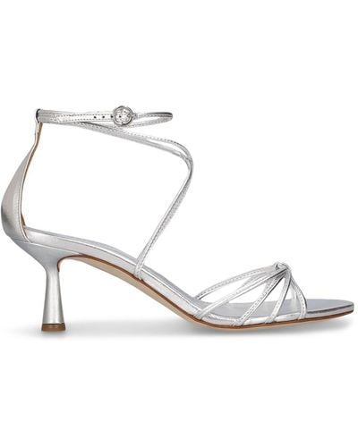 Aeyde 65mm Luella Laminated Leather Sandals - White