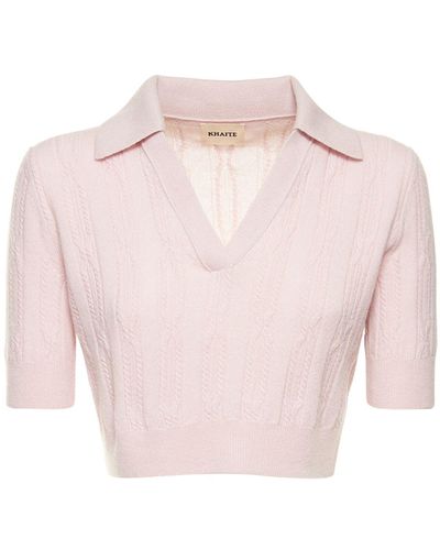 Khaite Lylith Cashmere Jumper - Pink