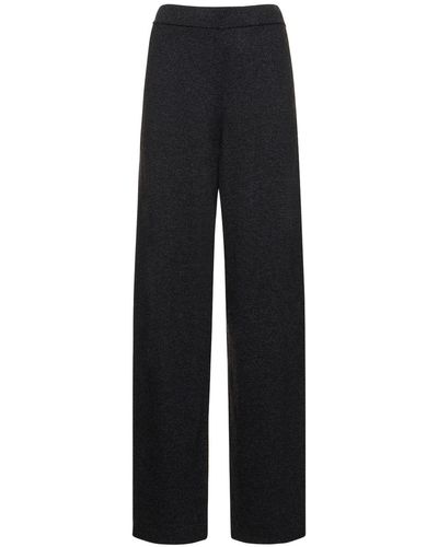 Lemaire Soft Wool Blend Curved Pants - Black