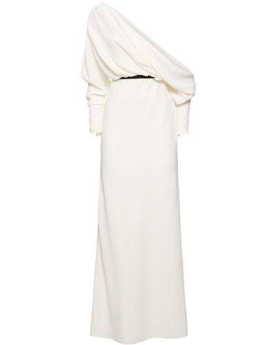 Giambattista Valli Crepe Long Dress - White
