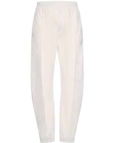 Bottega Veneta Elastic Waist Tech Nylon Pants - White