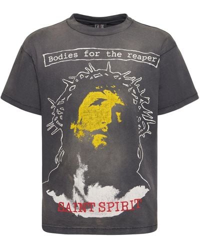 Saint Michael B For Reaper T-Shirt - Gray