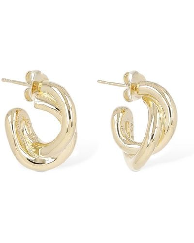 LIE STUDIO Diana Hoop Earrings - Metallic