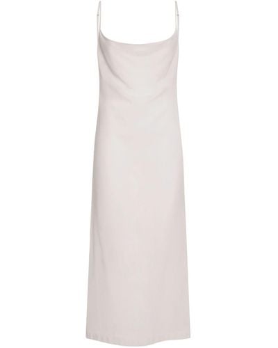 Bottega Veneta Light Cotton Long Dress - White