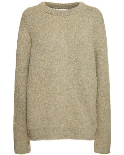 Lemaire Brushed Mohair Blend Sweater - Natural