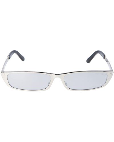 Tom Ford Sonnenbrille Aus Metall "everett" - Weiß